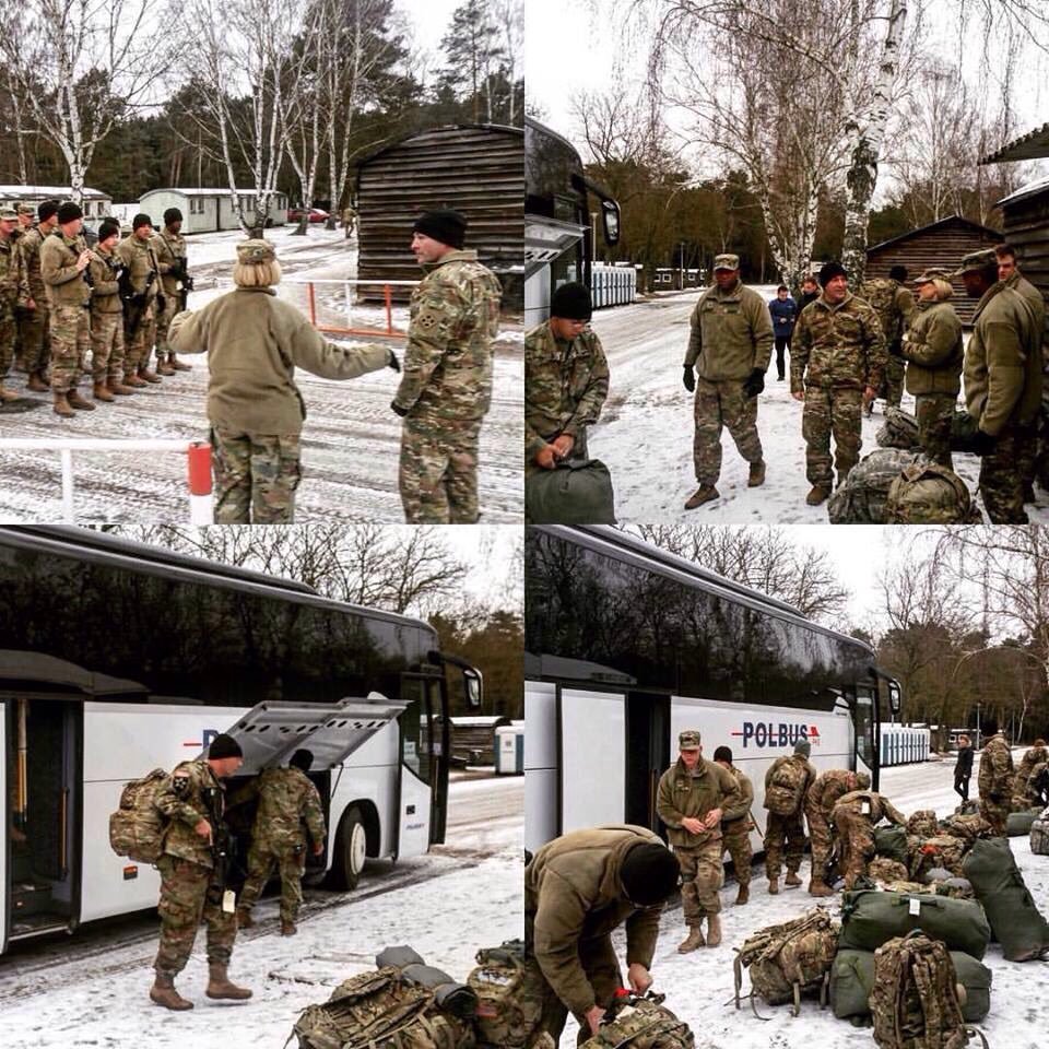 US tanks and troops arrived in Poland and Germany for NATO mission in Europe 