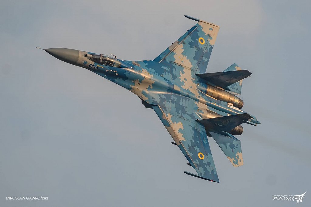 Ukrainian jets performed at airshow in Radom, Poland