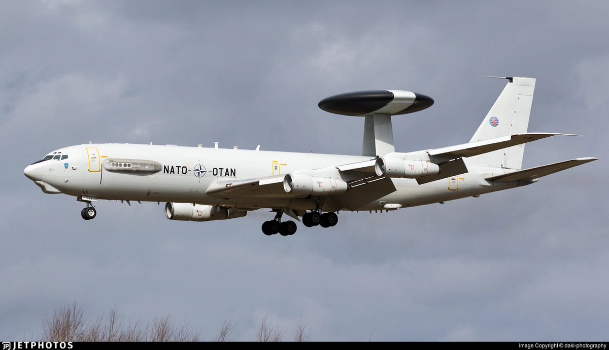 Airborne From Poznan, Poland NATO E3 Sentry AWACS LX-N90459 Poznań ...