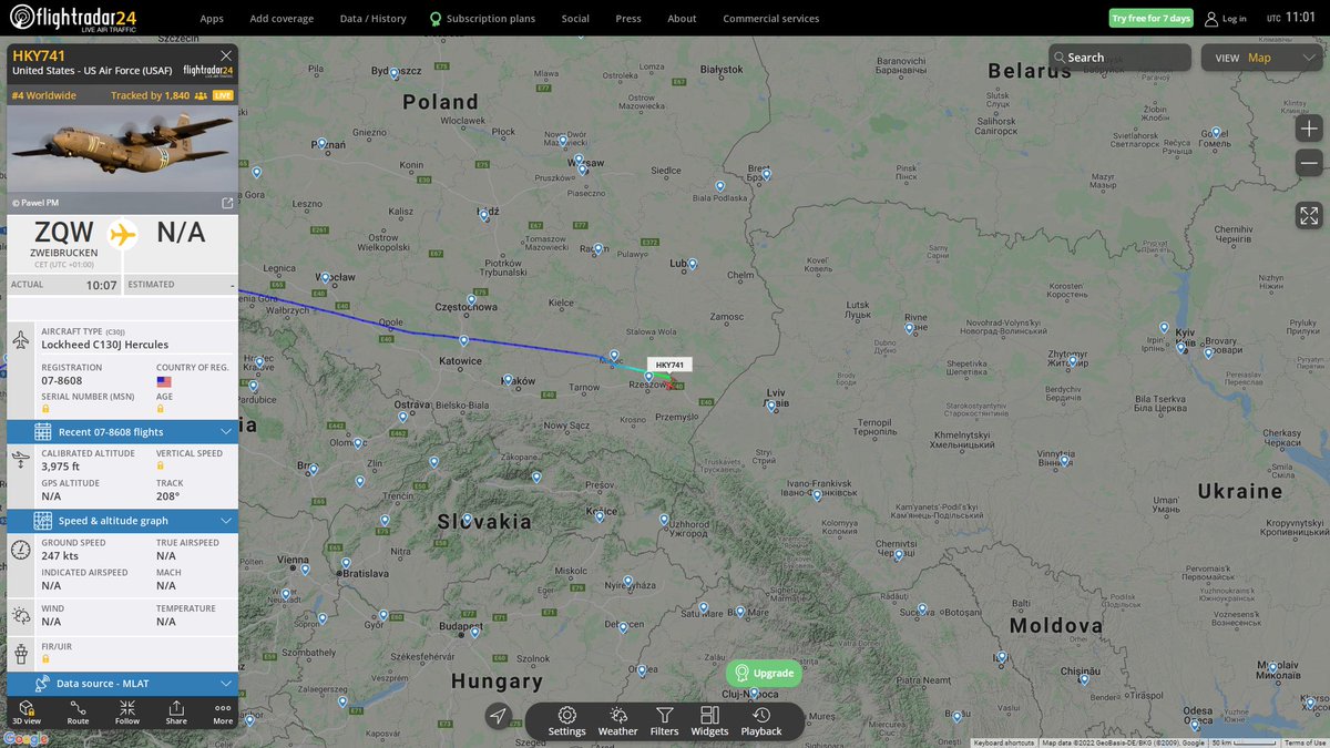 US aircraft to Poland