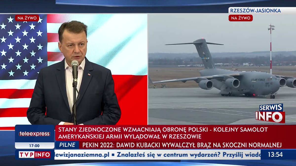 .@mblaszczak, chief of @MON_GOV_PL: The arrival of U.S. soldiers proves that allied obligations are treated very seriously. This is the best proof of the motto Stronger Together. We are in solidarity with each other