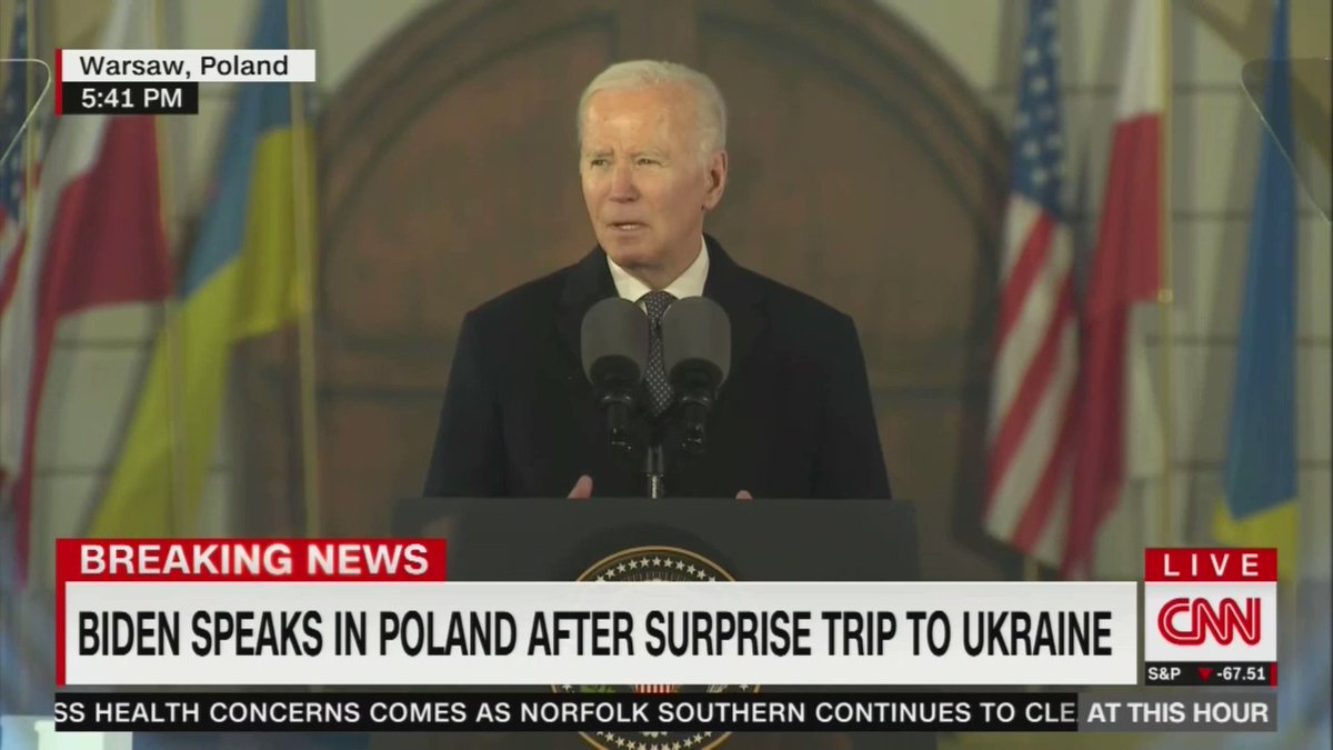 Kyiv è forte. e, cosa più importante, è libera - Biden a Varsavia