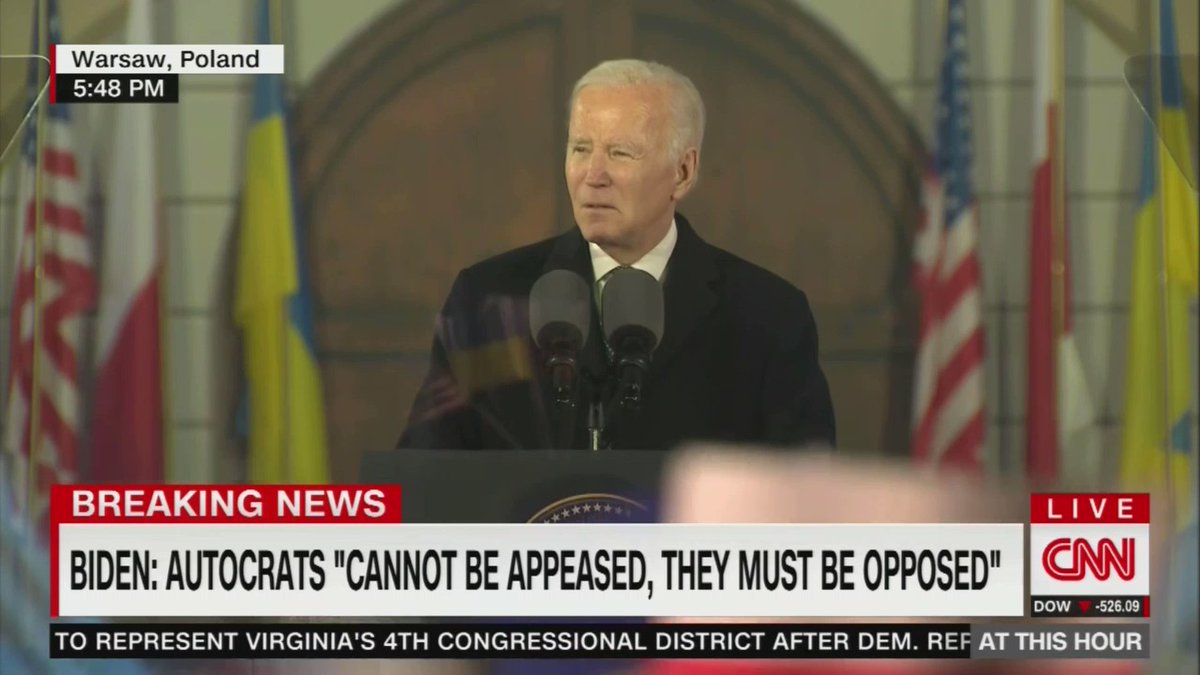 Biden despre forțele ruse: „Au comis depravări. Crime împotriva umanității, fără rușine sau compun. Au vizat civili cu moarte și distrugere, au folosit violul ca armă de război. Copii ucraineni furați în încercarea de a fura viitorul Ucrainei.