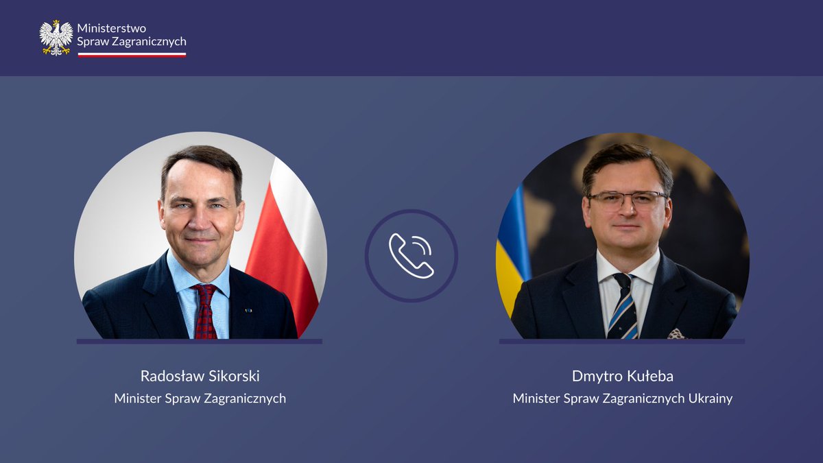 Ukrainska och polska utrikesministrarna diskuterade aktuella frågor i telefonsamtalet