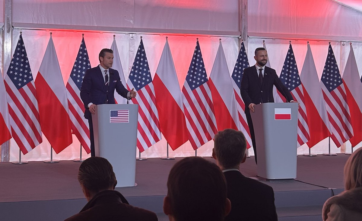 Hegseth in Warsaw: “We see Poland as the model ally on the continent.”