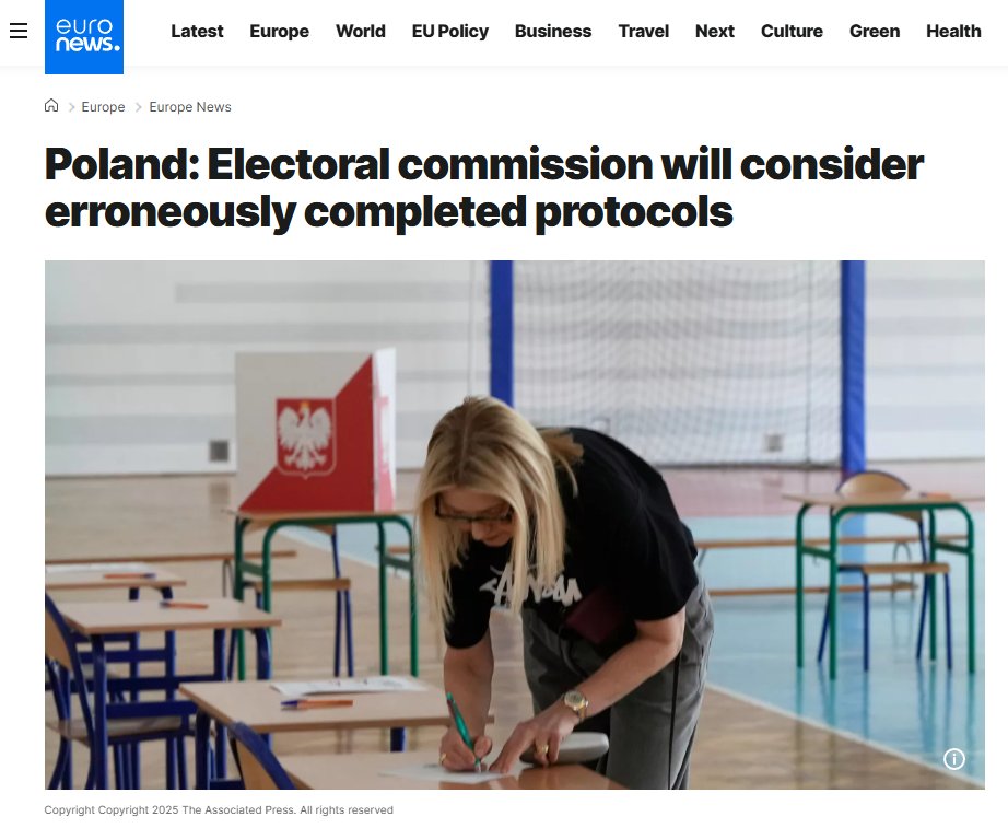 Poland’s National Electoral Commission will review erroneously completed protocols from the second round of the presidential election at a meeting on Monday at 17:00, PKW member Ryszard Kalisz announced. The Supreme Court will ultimately decide on the election’s validity