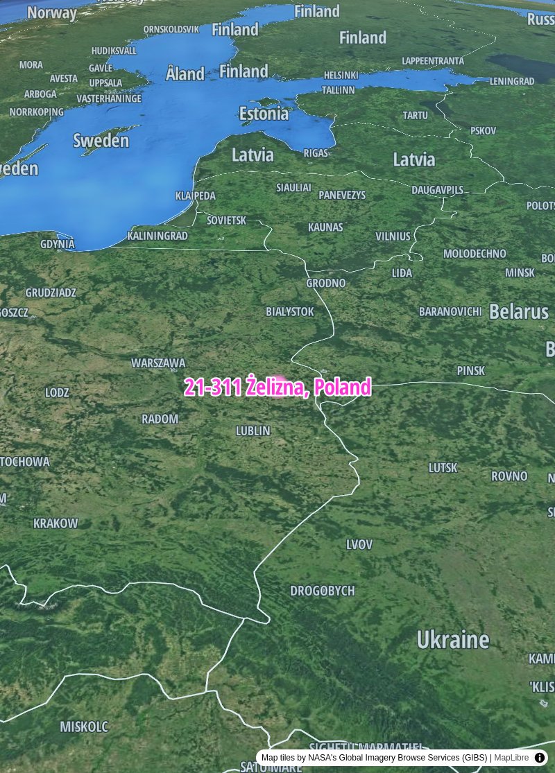 Polonya'da yetkililer, Lubusz Voyvodalığı'ndaki Żelizna bölgesinde bir adamın orman yürüyüşü sırasında insansız hava aracı benzeri enkaz parçaları görmesinin ardından soruşturma başlattı. Polis, askeri jandarma ve savcıların da yardımıyla, keşfin ardından bölgeyi güvenlik altına aldı.