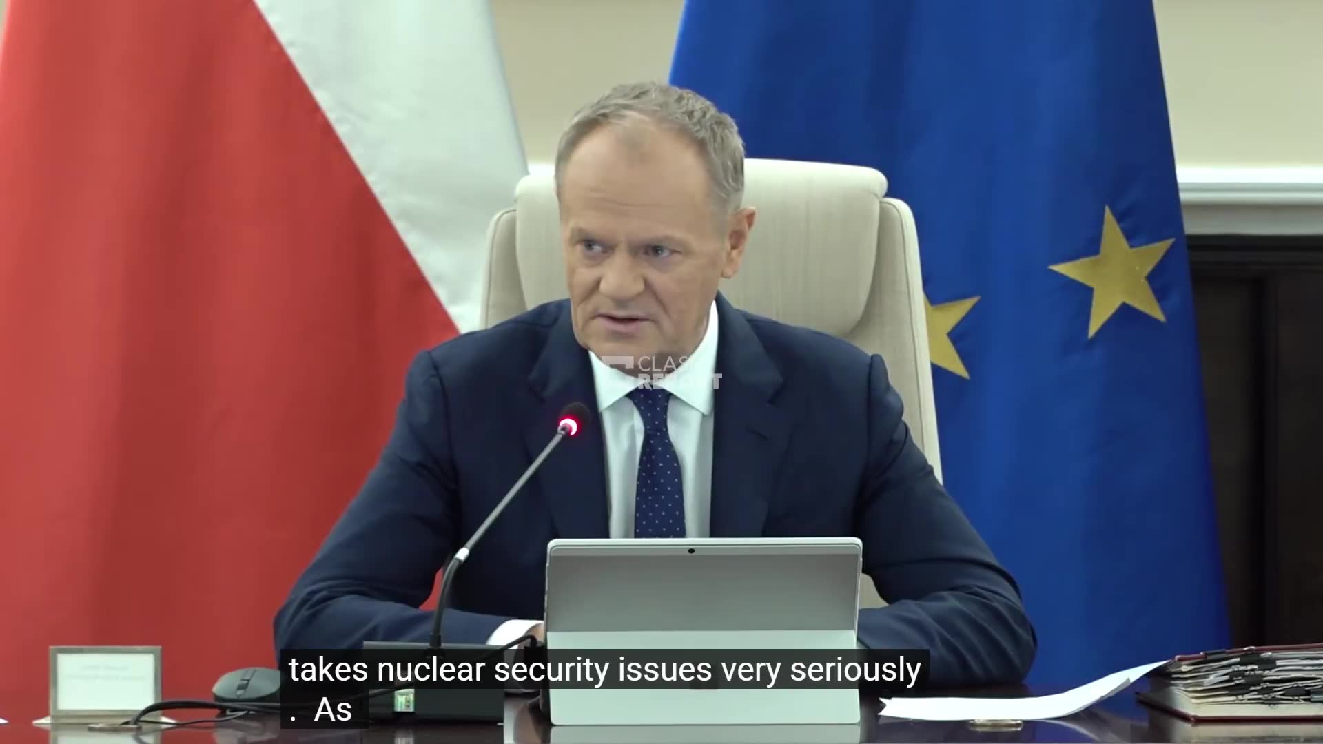 Polish PM Tusk:  Poland does not want to be passive when it comes to nuclear security in the military context.  We will seek to prepare Poland in the future for as much autonomy as possible in this area