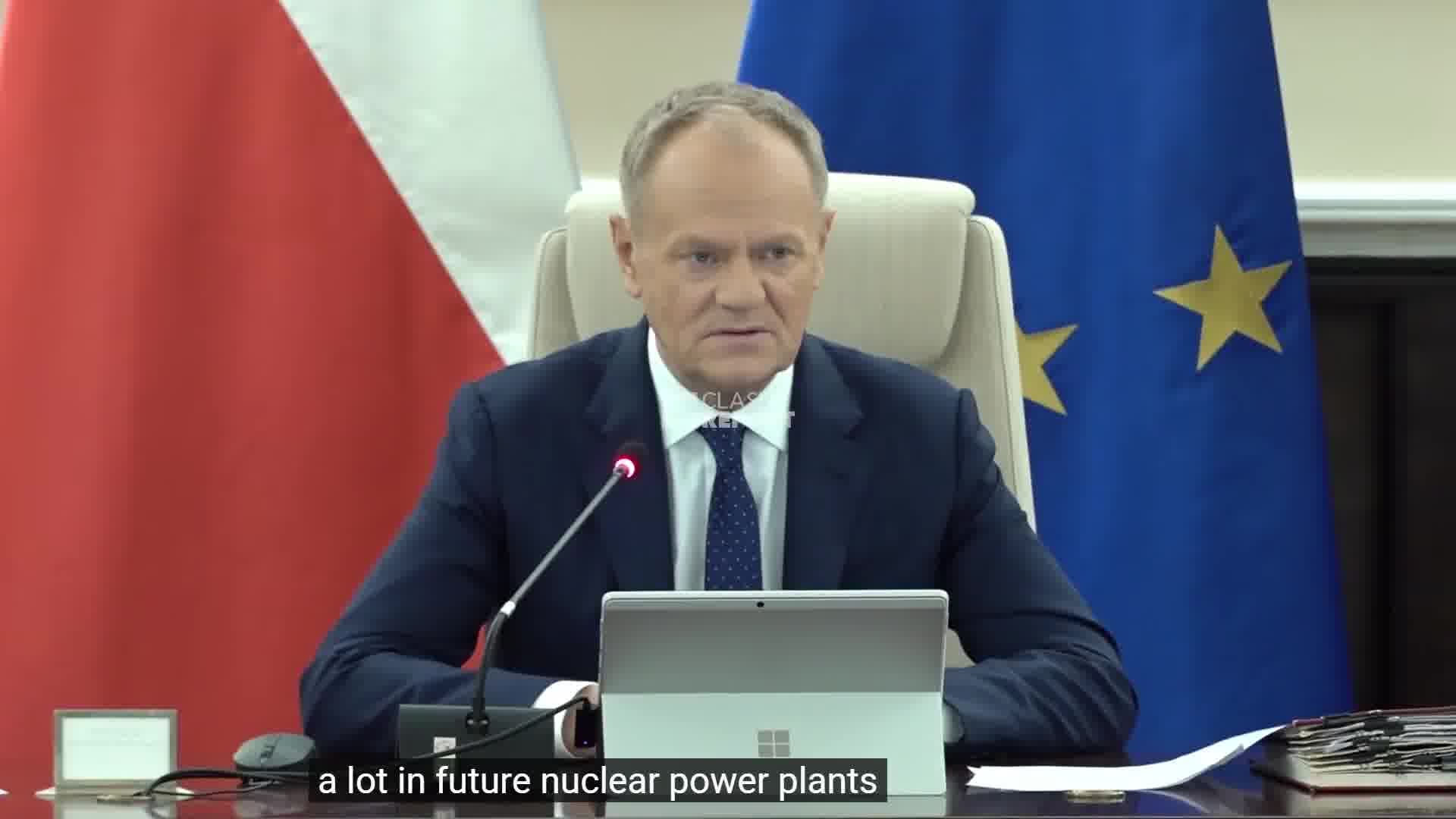 Polish PM Tusk:  Poland does not want to be passive when it comes to nuclear security in the military context.  We will seek to prepare Poland in the future for as much autonomy as possible in this area