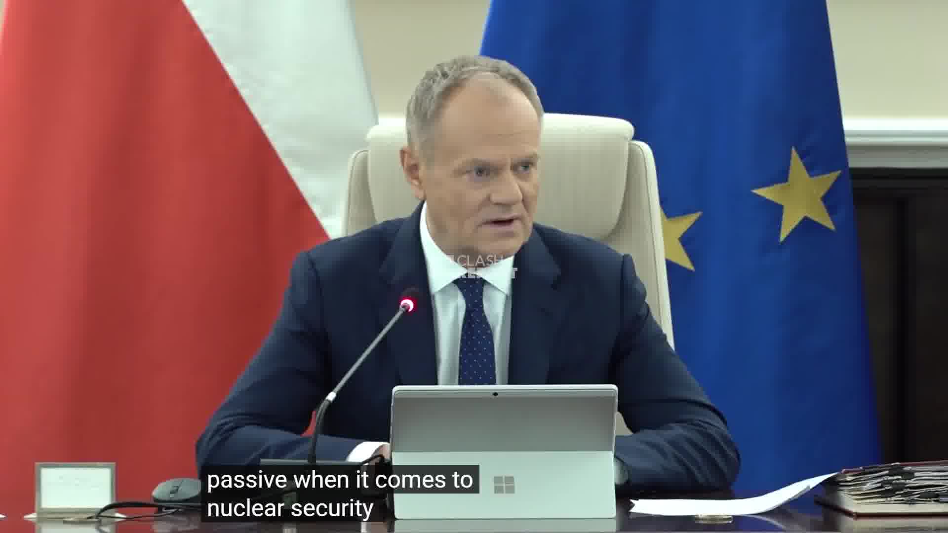 Polish PM Tusk:  Poland does not want to be passive when it comes to nuclear security in the military context.  We will seek to prepare Poland in the future for as much autonomy as possible in this area