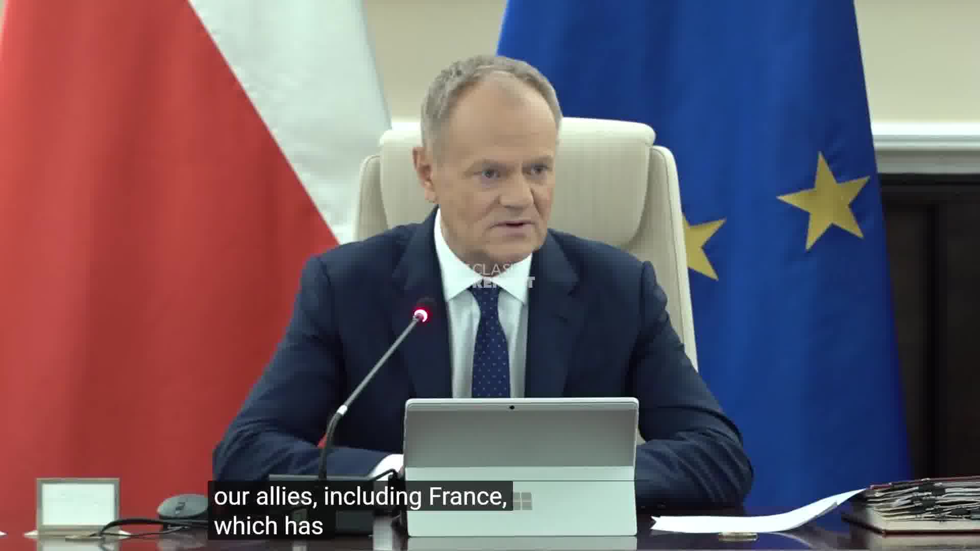 Polish PM Tusk:  Poland does not want to be passive when it comes to nuclear security in the military context.  We will seek to prepare Poland in the future for as much autonomy as possible in this area