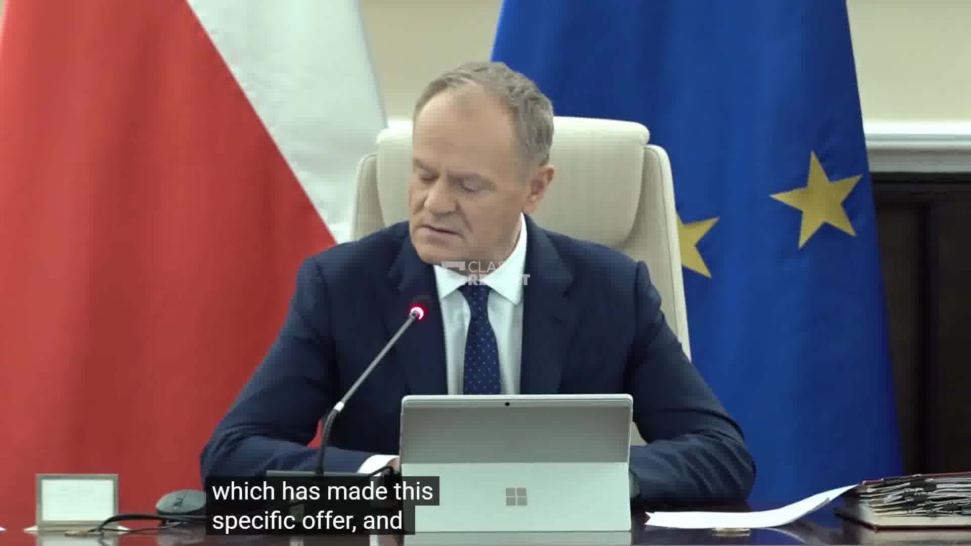 Polish PM Tusk:  Poland does not want to be passive when it comes to nuclear security in the military context.  We will seek to prepare Poland in the future for as much autonomy as possible in this area